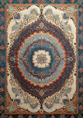 AI Carpet Pattern Design Ethnic Rug Vintage