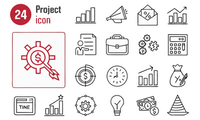 Vector travel icon set with web, home, money, search, and arrow symbols for business and design illustration