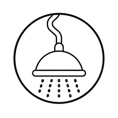 restaurant cloche icon on metal internet button
