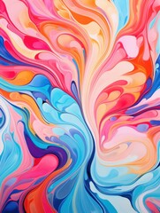 Fototapeta premium Colorful abstract swirls