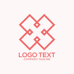 x letter creative logo design
