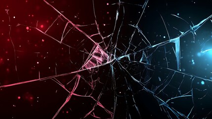 Shattered glass abstract pattern