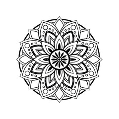 Fototapeta premium abstract floral mandala design element