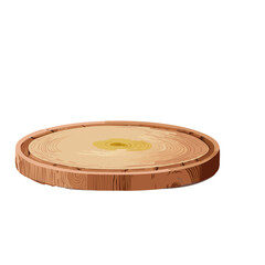 wooden bowl isolated on white background