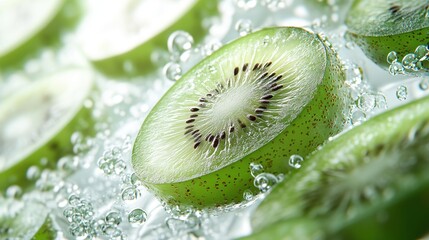 slice of kiwi fruit