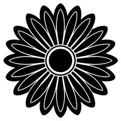 abstract floral background Vector icon illustration silhouette Graphics design image white background