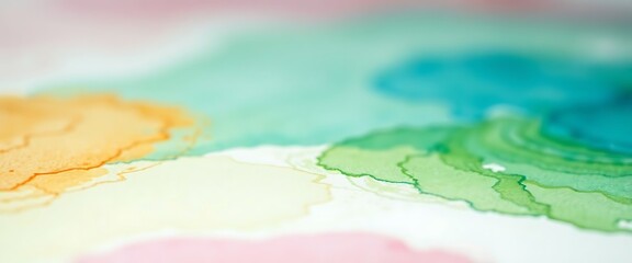 close up of a painting with different colors