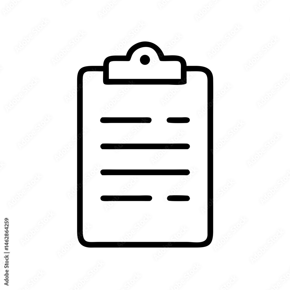 Aufkleber clipboard on transparent background for web and graphic design