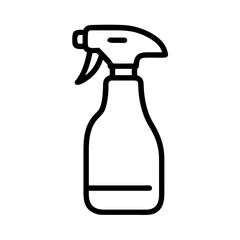 Cleaning spray bottle on transparent background for web and graphic design