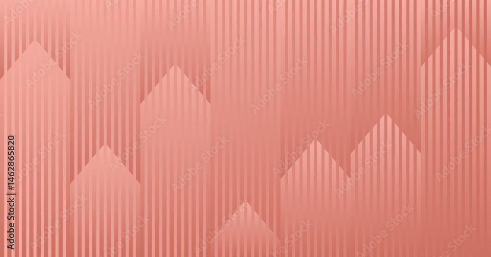 Poster abstract salmon pink vertical lines and arrows background. unique vector arrangement of vertical lin