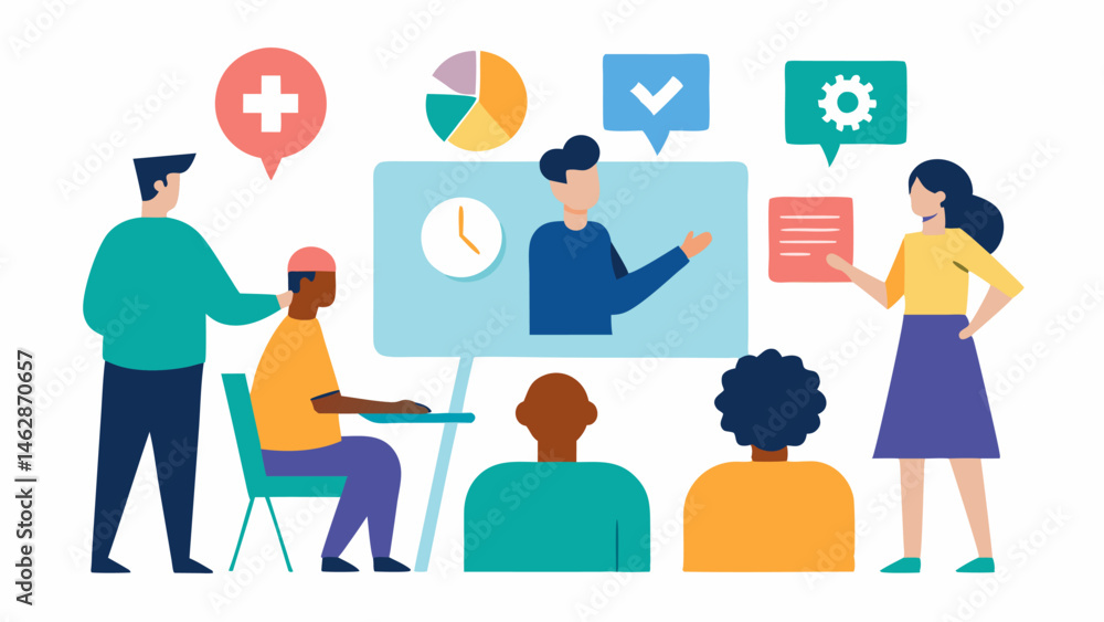 Poster inclusive workshops a workshop setting where a mental health professional is demonstrating coping st
