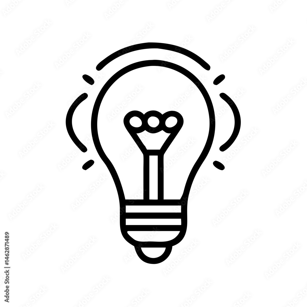 Poster innovation on transparent background for web and graphic design