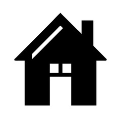 home silhouette on transparent background for web and graphic design