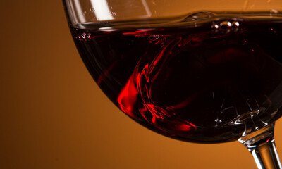 Close-Up of Wine Legs in Motion

