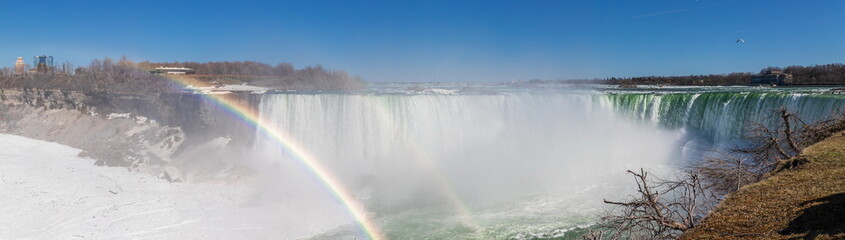 Discover the beauty of Niagara Falls, a breathtaking waterfall in Ontario, Canada, offering...