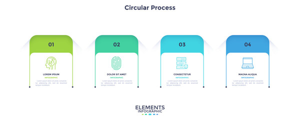 Modern Infographic Vector Banner. Business Illustration