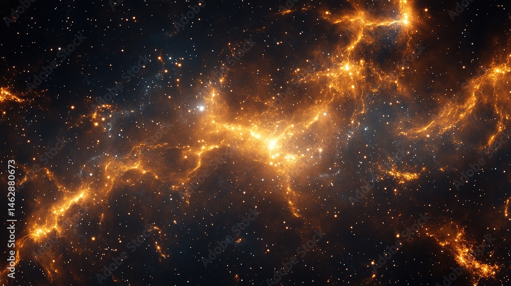 Poster exploring cosmic wonders nebula formation in deep space astronomy digital art celestial viewpoint
