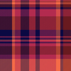 Vibrant coral, burgundy, and navy plaid pattern.  Perfect for autumnal designs, textile projects, or adding a touch of classic style to your work. This seamless texture evokes warmth and tradition.