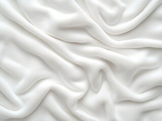 Obraz premium Soft white fabric draped in folds