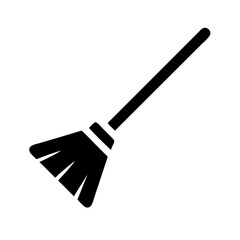 mop silhouette on transparent background for web and graphic design