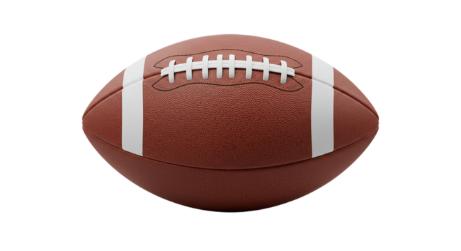 American Football Icon - A detailed illustration of an American football, ideal for sports promotions, team logos, game graphics, and athletic merchandise.