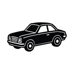 Obraz premium black car isolated on white