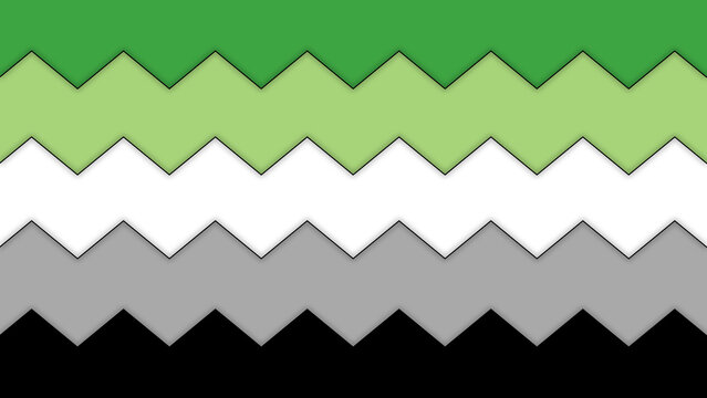 Happy Pride Month Aromantic Pride Flag Horizontal Background