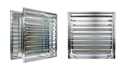 Transparent glass block for interior design. Aesthetic and modern shape of textured. Capturing abstract patterns and light distortion. Building assortment for home, bathroom and office.