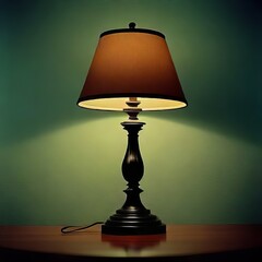 lamp on the table