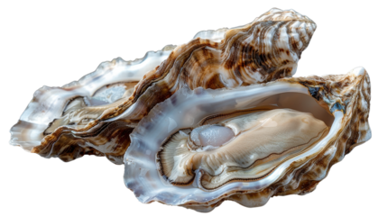 Set of pearl oysters isolated on transparent background.png