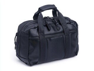 Naklejka premium Black travel duffel bag