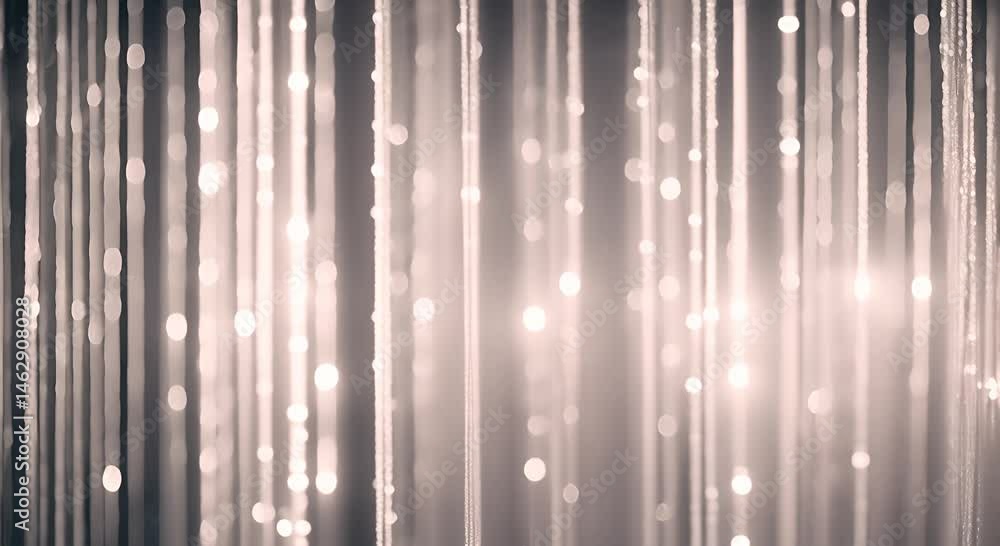 Poster the shimmering silver strands hang above reflecting light and creating a sparkling background perfec