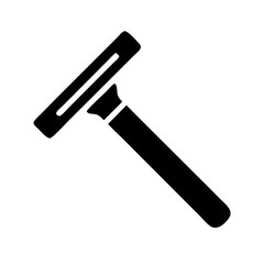 razor silhouette on transparent background for web and graphic design
