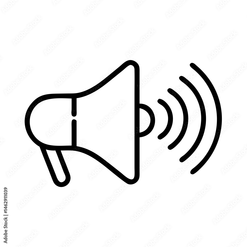 Poster sound on on transparent background for web and graphic design