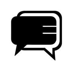 Naklejka premium speech bubble silhouette on transparent background for web and graphic design