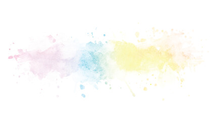colorful watercolor background.