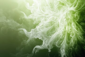 Abstract swirling shapes of light and color.