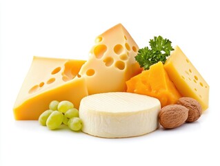Assorted Cheeses and Fruits