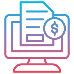 Online Invoice Icon