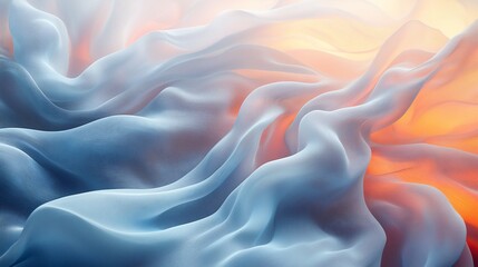 Obraz premium Flowing, light-catching fabric