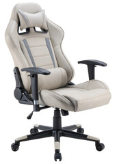 Modern ergonomic gaming chair with adjustable lumbar support, headrest, and reclining features for ultimate comfort