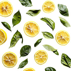Fresh Lemon and Basil Pattern