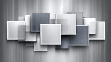 Digital-style background using stepped squares and shifting opacity layers in cool icy blues and slate gray