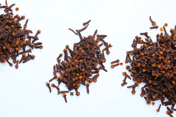 A spice of dried cloves, herbal medicine plant