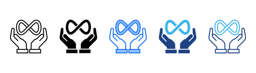 All Inclusive Icon Set With Multiple Style Collection 