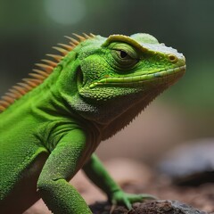 Obraz premium iguana on a tree