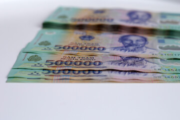 Five hundred thousand dong banknotes