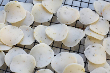 Vietnam prawn crackers, uncooked prawn cracker