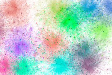 カラフルな飛沫の背景