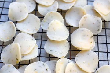 Vietnam prawn crackers, uncooked prawn cracker